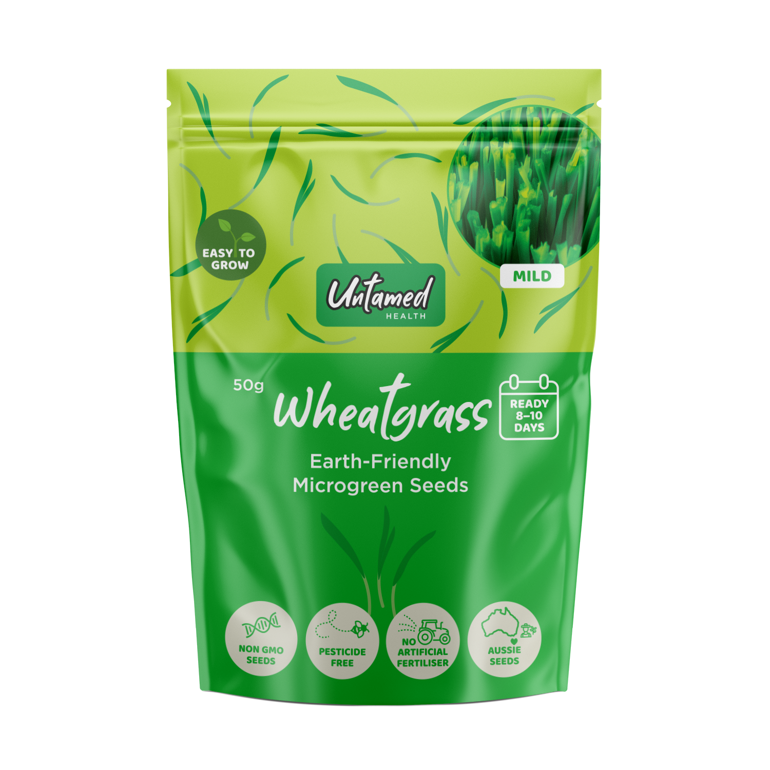 Untamed Health Wheatgrass Microgreens Seeds 50g