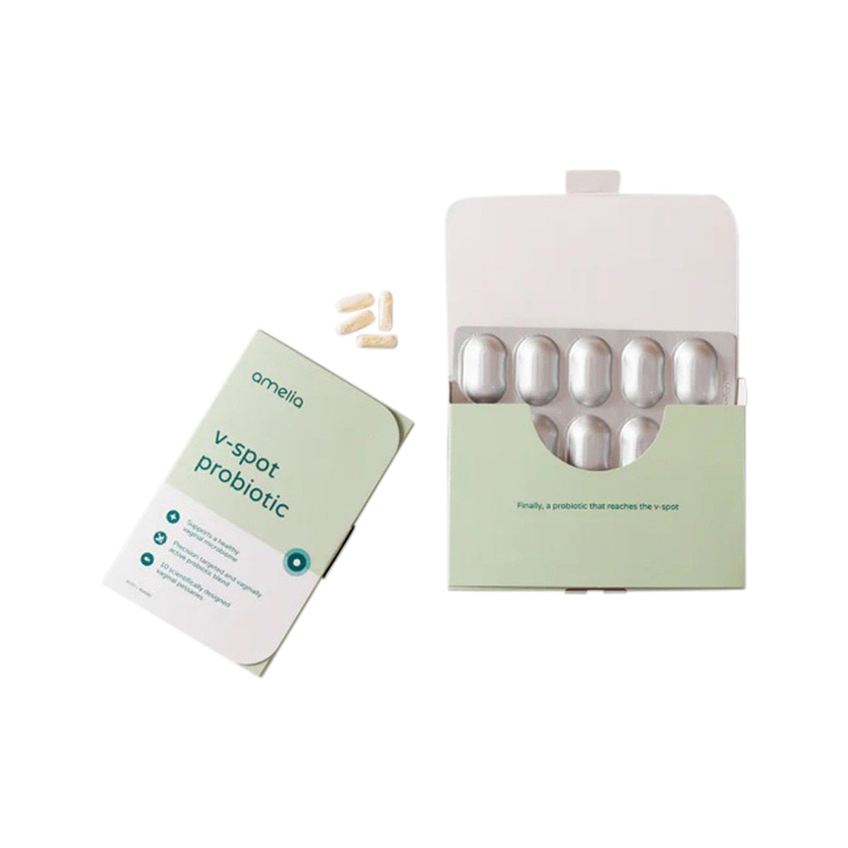 Amelia V-spot Probiotic Vaginal Pessaries X 10 Pack