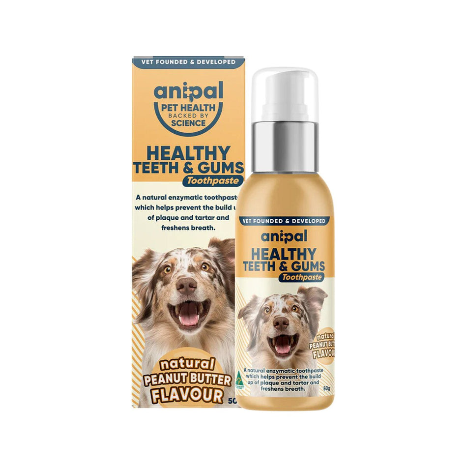 Anipal Healthy Teeth and Gums Toothpaste Peanut Butter for Dogs 50g