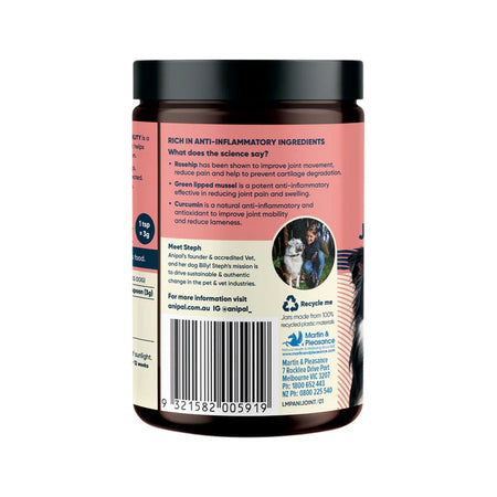 Anipal Joint Formula Powder Meal Topper for Dogs 135g