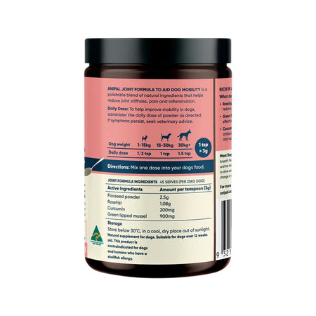 Anipal Joint Formula Powder Meal Topper for Dogs 135g