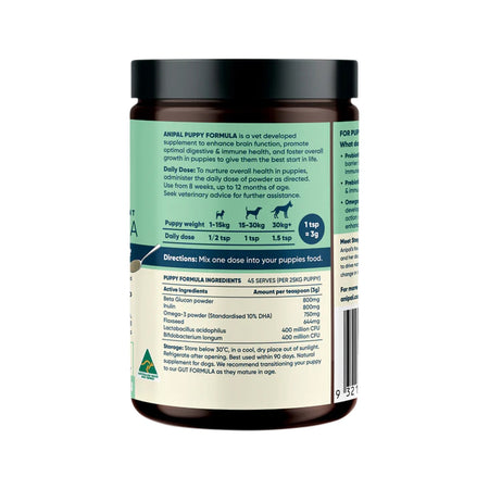 Anipal Immunity, Digestion & Development Puppy Formula Powder Meal Topper 135g