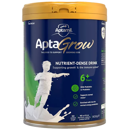 AptaGrow Nutrient-Dense Milk Drink From 6+ Years 900g