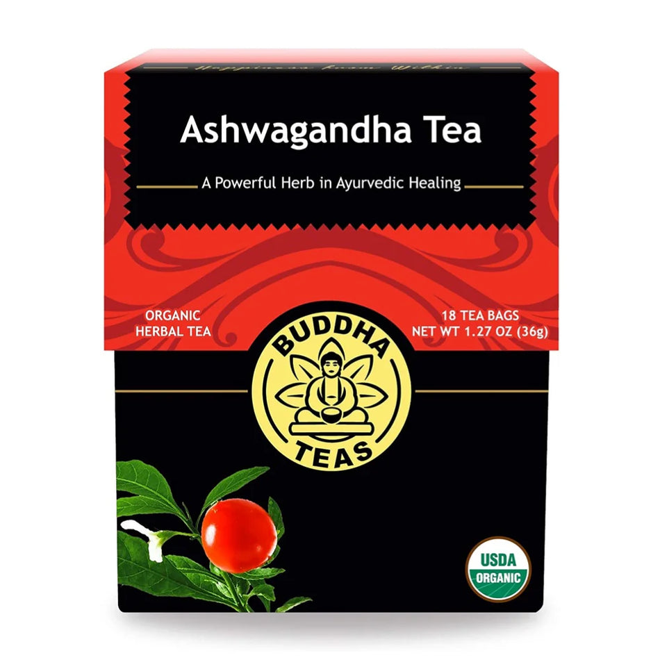 BUDDHA TEAS Organic Herbal Tea Bags Ashwagandha Tea 18