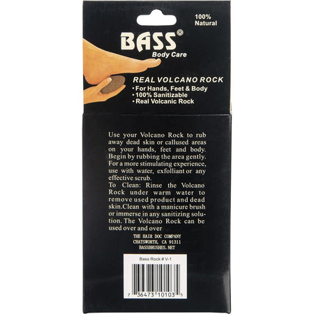 BASS BODY CARE Real Volcanic Rock For Hands, Feet & Body 1