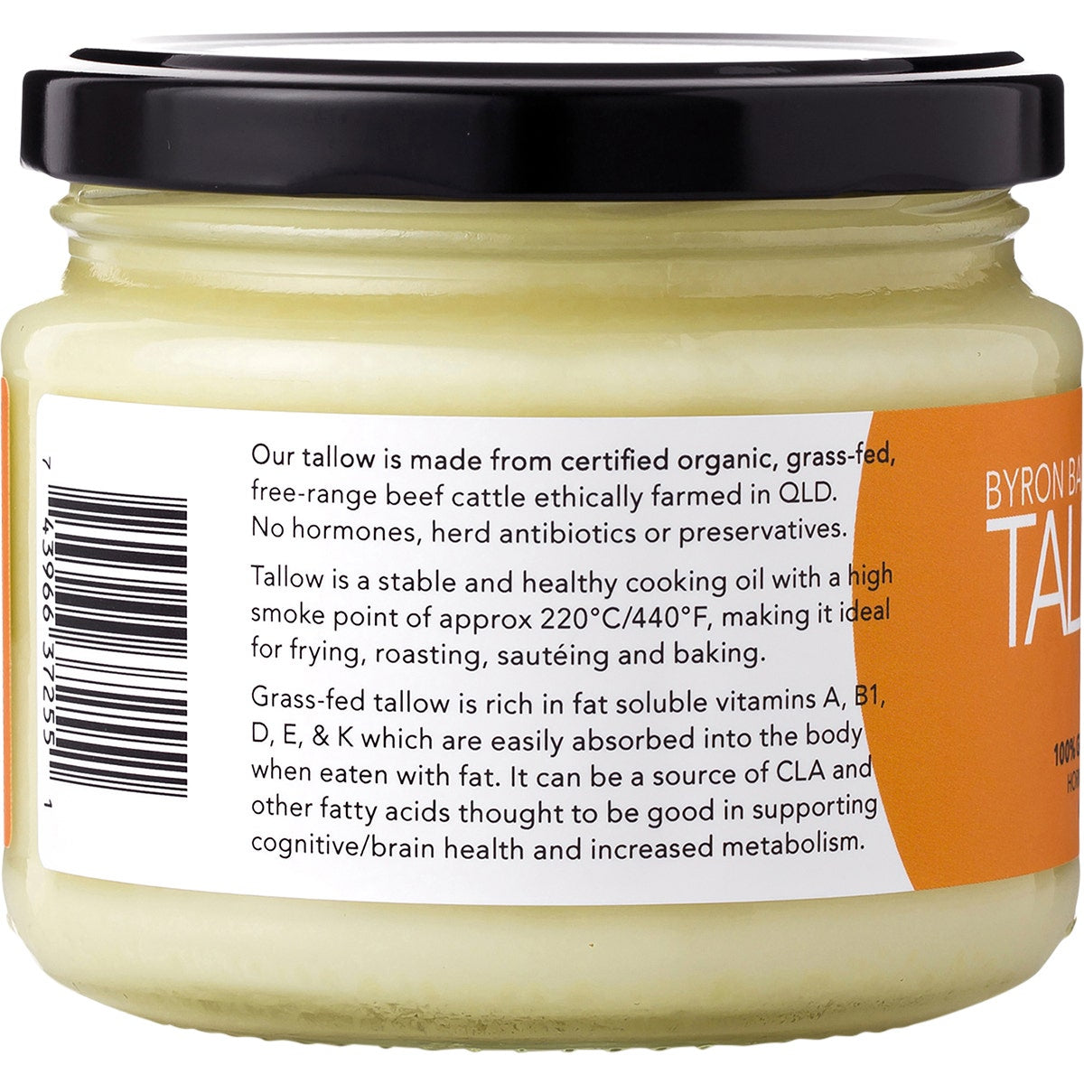 Byron Bay Tallow Organic Grass Fed Beef Tallow 275g