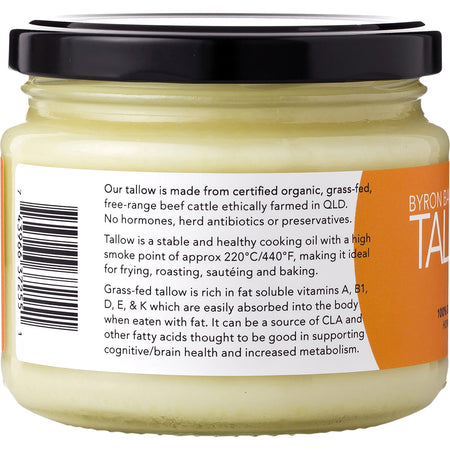 Byron Bay Tallow Organic Grass Fed Beef Tallow 275g