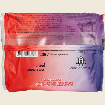 Byron Bay Cookies Protein Cookie Milk Choc Chunk 12x60g