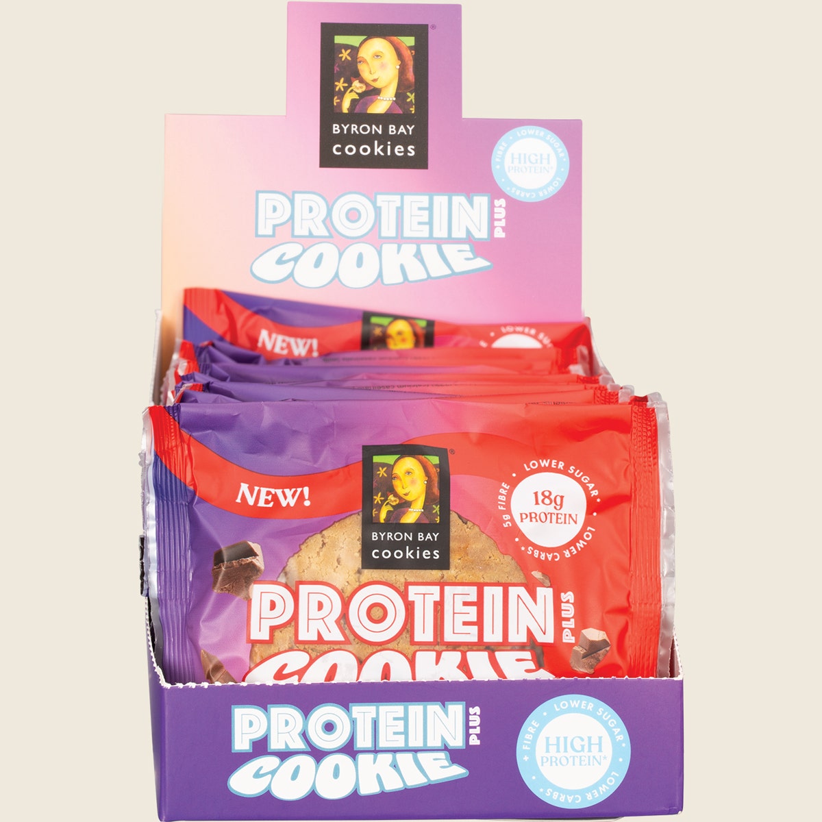 Byron Bay Cookies Protein Cookie Milk Choc Chunk 12x60g