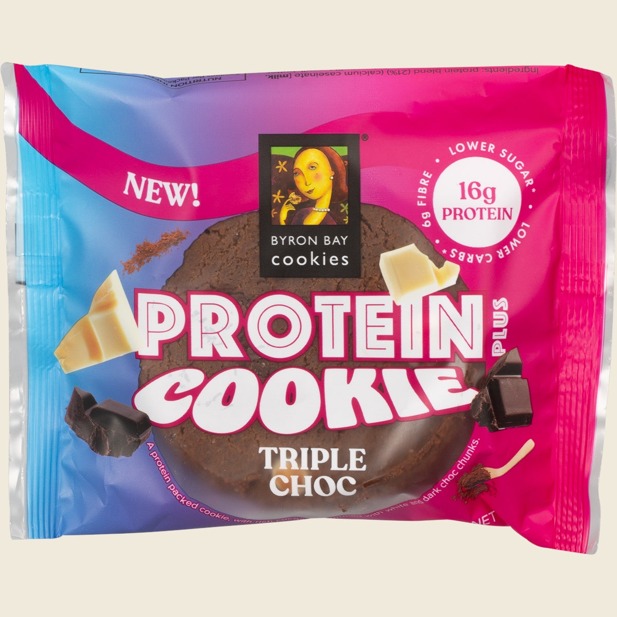 Byron Bay Cookies Protein Cookie Triple Choc 12x60g