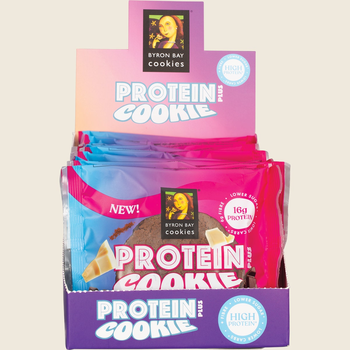 Byron Bay Cookies Protein Cookie Triple Choc 12x60g