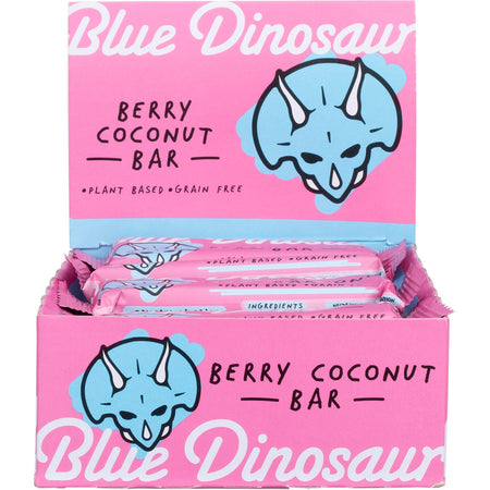 Blue Dinosaur Bar Berry Coconut 45g Pack of 12