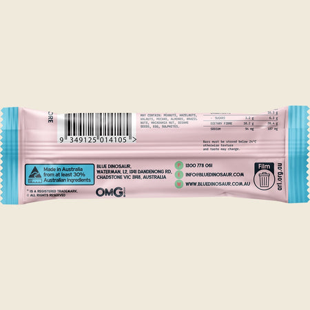 Blue Dinosaur Protein + Fibre Bar Strawberry Matcha 12x50g
