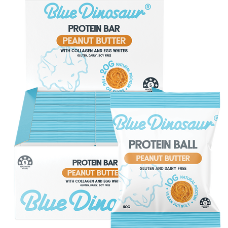 Blue Dinosaur Peanut Butter Protein Ball 40g Pack of 12