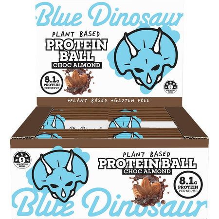 Blue Dinosaur Protein Ball Choc Almond 12x40g