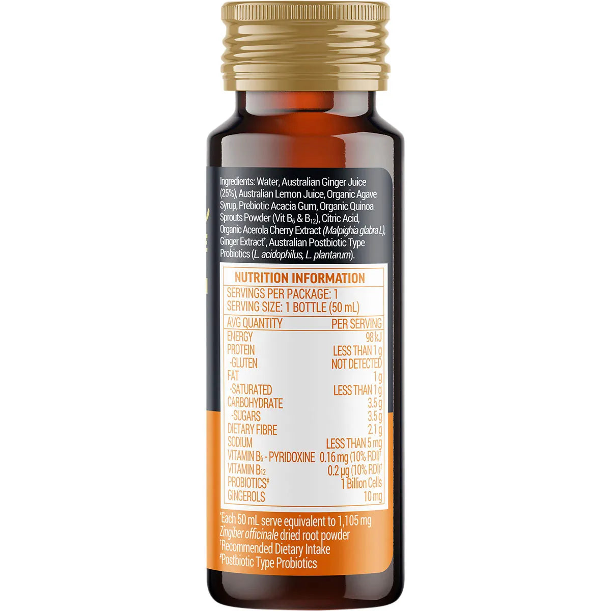 BUDERIM GINGER BioActive+ Immunity Shot 10x50ml