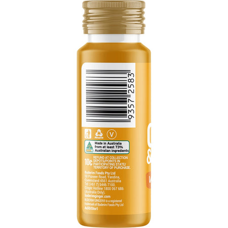 Buderim Ginger Ginger & Turmeric Wellness Shot 10x50ml
