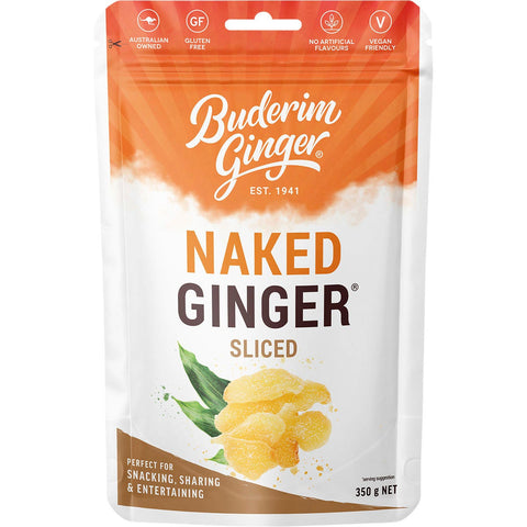BUDERIM GINGER Naked Ginger Sliced 350g