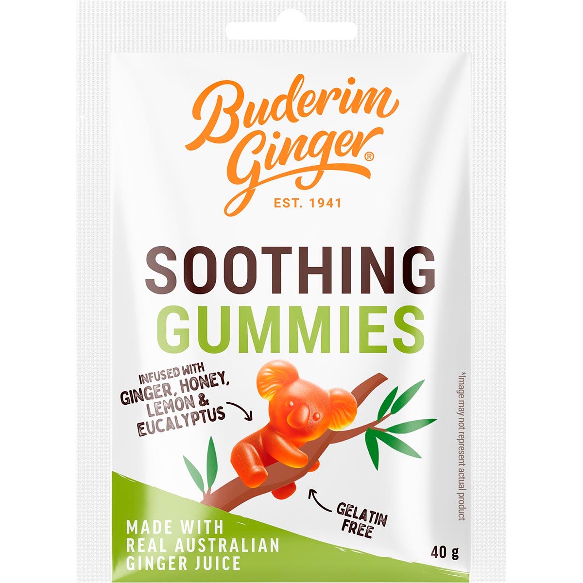 BUDERIM GINGER Soothing Gummies 40g Pack of 12