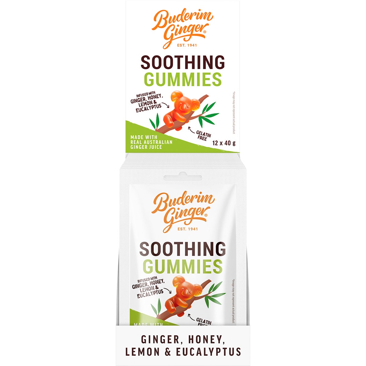 BUDERIM GINGER Soothing Gummies 40g Pack of 12