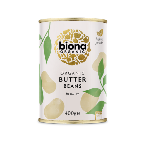 Biona Organic Butter Beans 400g (Pack of 6)