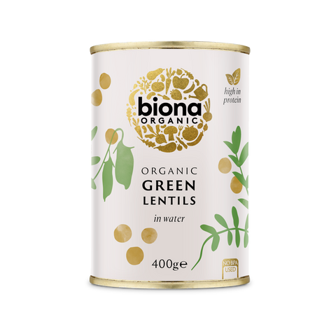 Biona Organic Green Lentils 400g (Pack of 6)