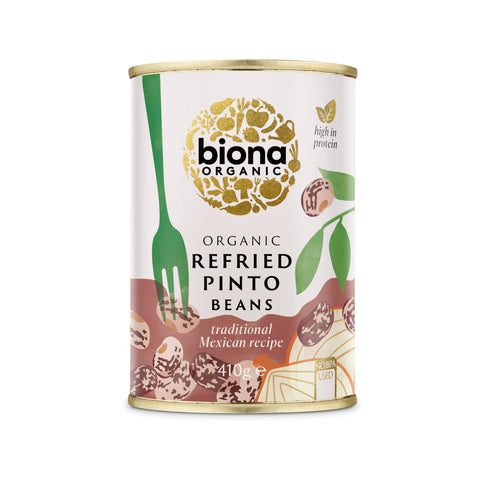 Biona Organic Refined Pinto Beans 410g (Pack of 12)