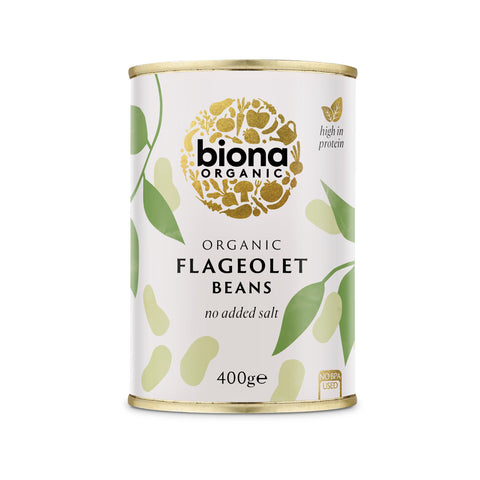 Biona Organic Flageolet Beans 400g (Pack of 6)