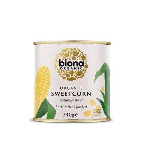 Biona Organic Sweetcorn 340g (Pack of 6)