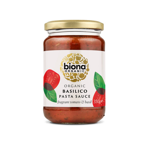 Biona Organic Tomato & Basil Sauce 350g (Pack of 6)