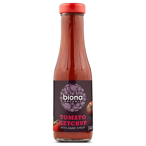 Biona Organic Tomato Ketchup (Sugar Free) 340g (Pack of 6)