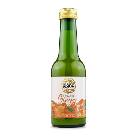 Biona Organic Ginger Pressed Juice 200ml (Pack of 6)