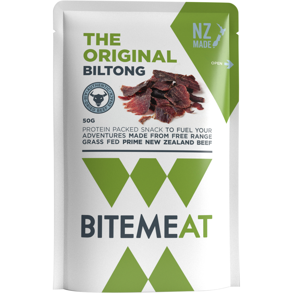 BiteMeat Grass Fed Biltong Original 10x50g