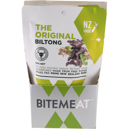 BiteMeat Grass Fed Biltong Original 10x50g