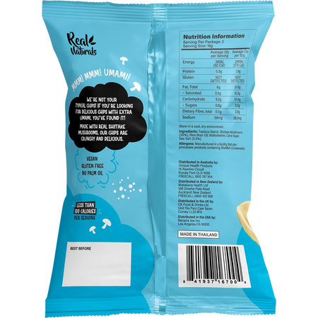 REAL NATURALS Shiitake Mushroom Chips Sea Salt 12x32g