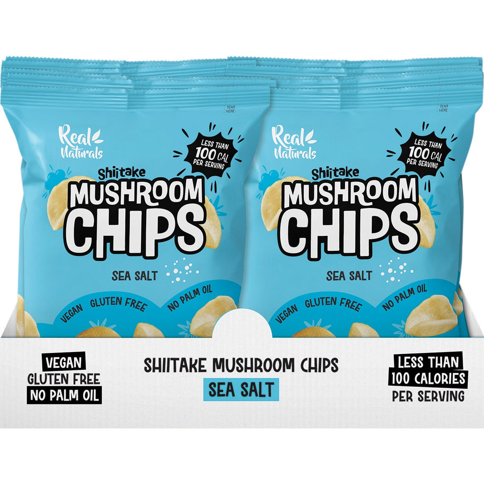 REAL NATURALS Shiitake Mushroom Chips Sea Salt 12x32g