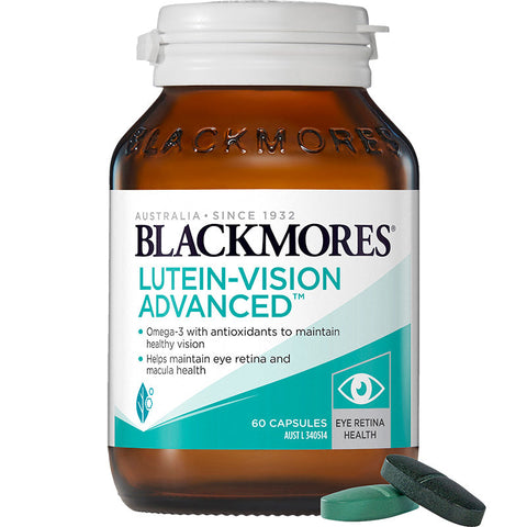 Blackmores Lutein Vision Advanced 60 Tablets NEW