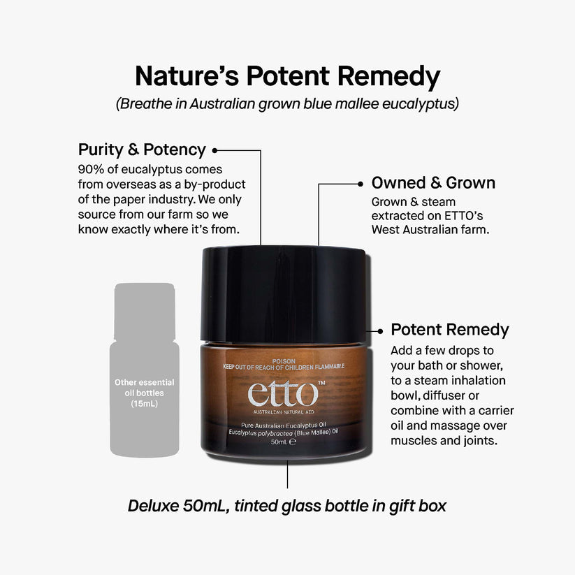 Etto Australia Blue Mallee Eucalyptus Oil 50ml