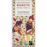 BENNETTO Organic Dark Chocolate Toasted Hazelnut 12x80g