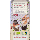BENNETTO Organic Dark Chocolate 82% Super Dark 12x80g