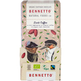 BENNETTO Organic Dark Chocolate Dark Coffee 12x80g