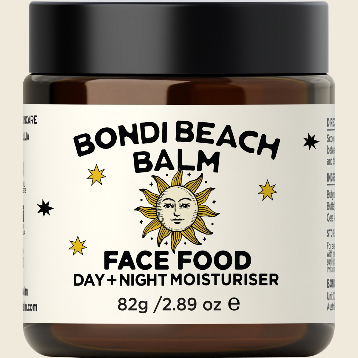 Bondi Beach Balm Face Food Day + Night Moisturiser Hydrating Balm 82g