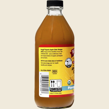 Bragg Apple Cider Vinegar Pineapple Turmeric 473ml