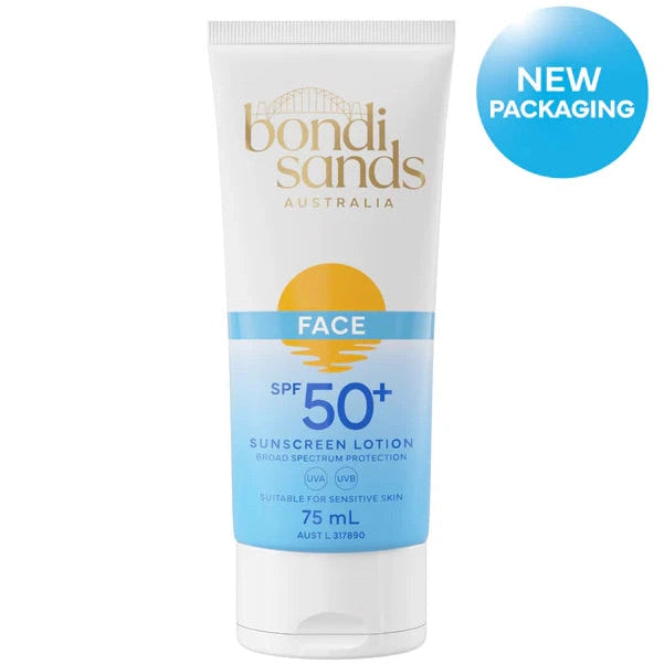 Bondi Sands Daily Moisturising Face SPF 50+ Sunscreen Lotion Fragrance Free 75ml