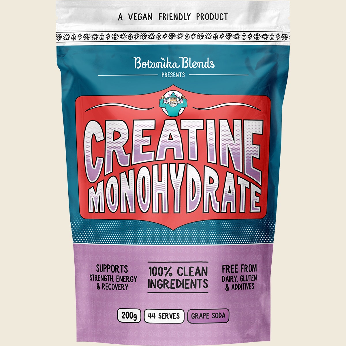 Botanika Blends Creatine Monohydrate Grape Soda 200g