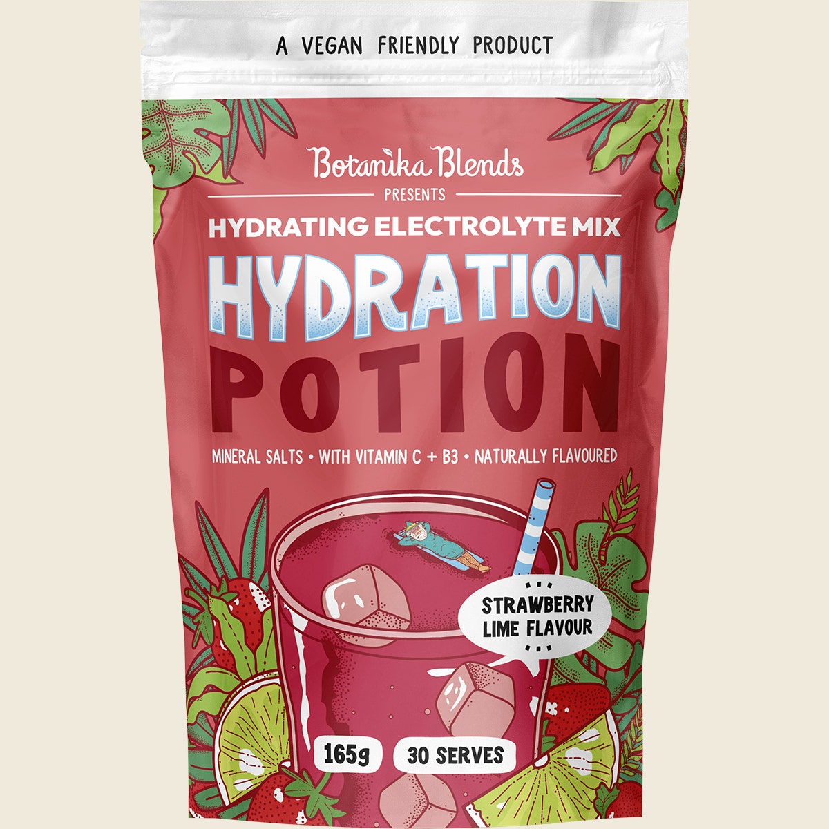 Botanika Blends Hydration Potion Strawberry Lime 165g
