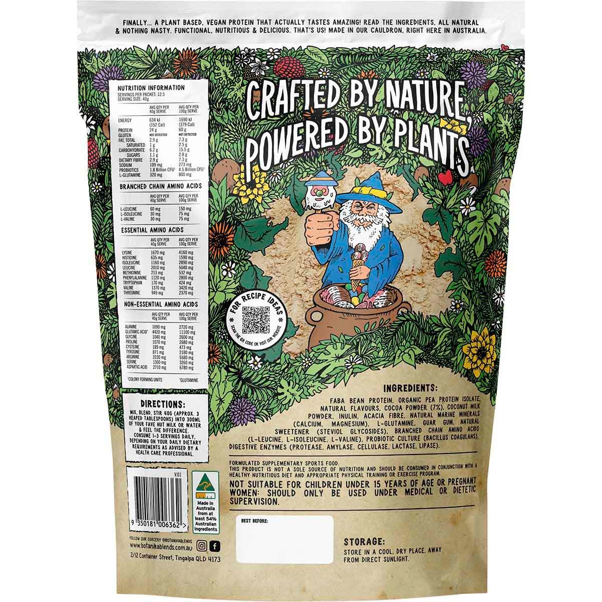 Botanika Blends Plant Protein Bubble O'Wiz 500g