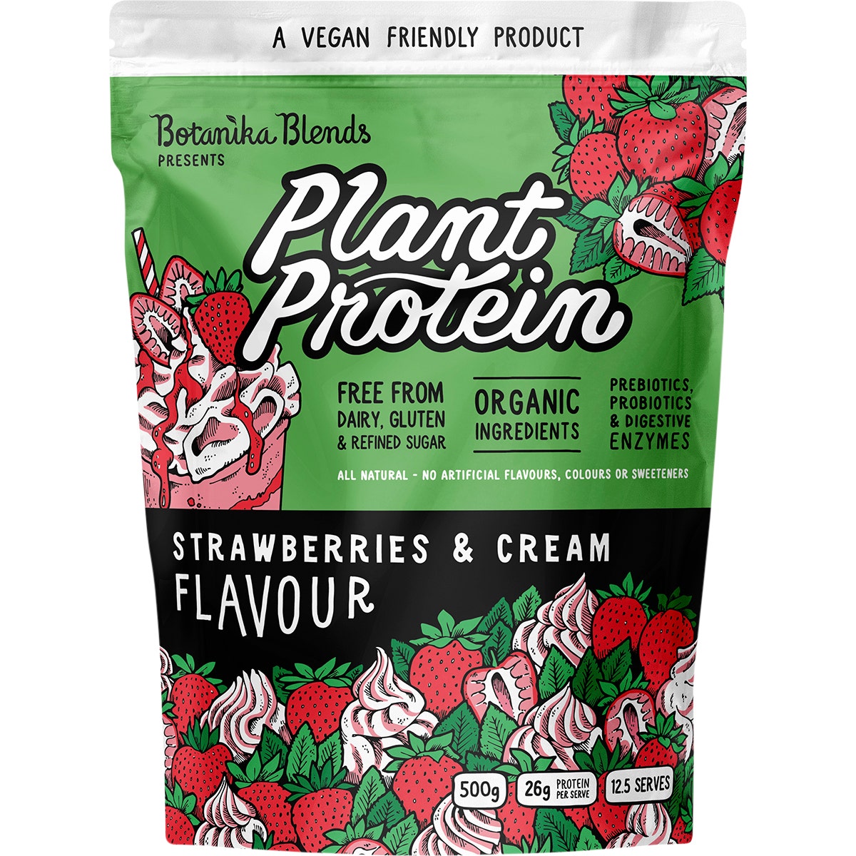 Botanika Blends Plant Protein Strawberries & Cream 500g