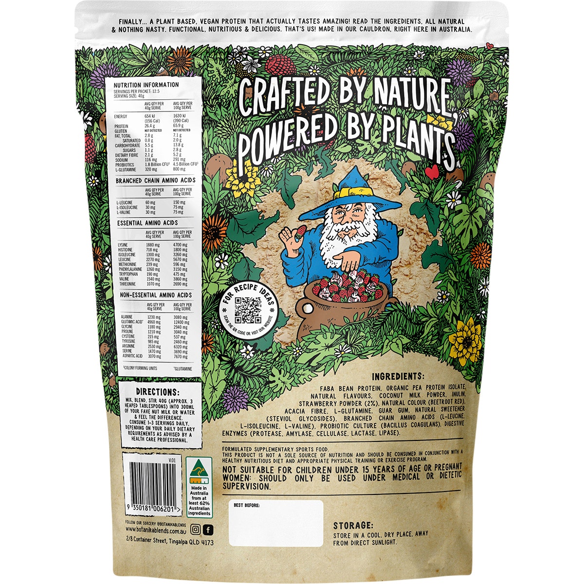 Botanika Blends Plant Protein Strawberries & Cream 500g