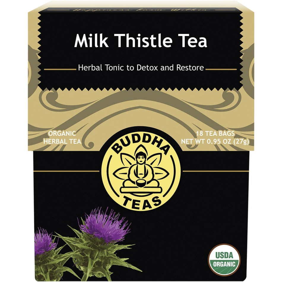 Buddha Teas Organic Herbal Tea Bags Milk Thistle Tea 18